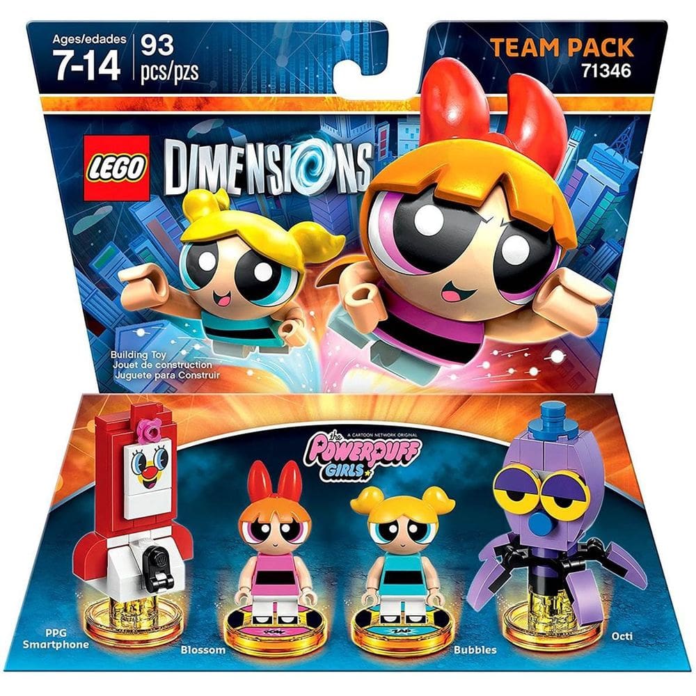 Pacote de equipe Toy LEGO Dimensions Powerpuff Girls