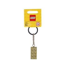 Chaveiro LEGO Classic 2 x 4 Brick Metallic Gold 850808