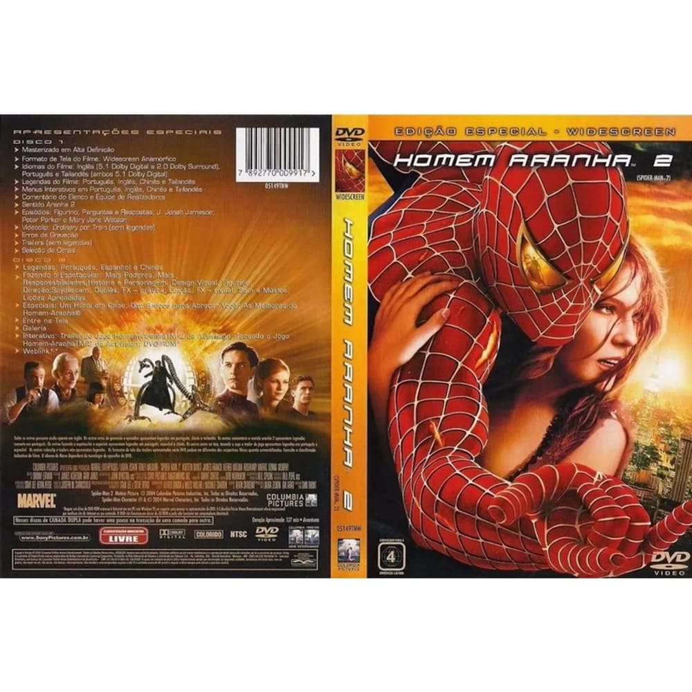 Dvd Homem Aranha 2 - Edição Especial ( DVD DUPLO)