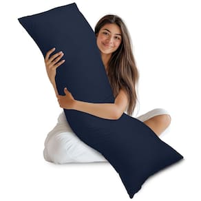 Almofada corporal Utopia Bedding Almofada de corpo inteiro para adultos, azul marinho