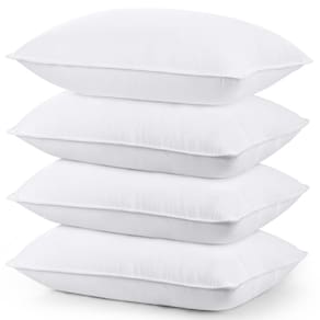 Almofadas de cama Utopia Bedding Standard/Queen Size, conjunto de 4 brancos
