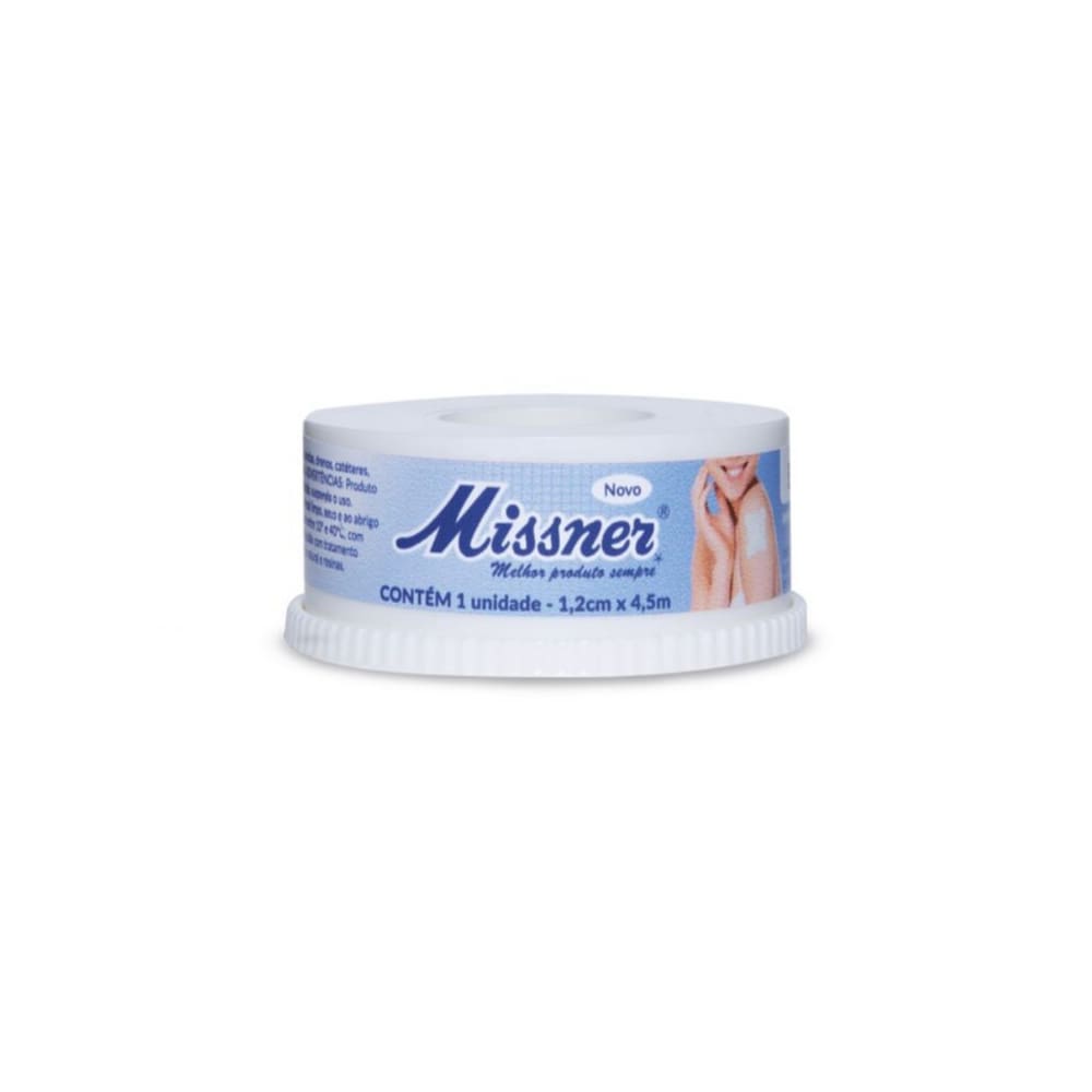 Esparadrapo Missner Branco Impermeável - 1,2cm x 4,5m