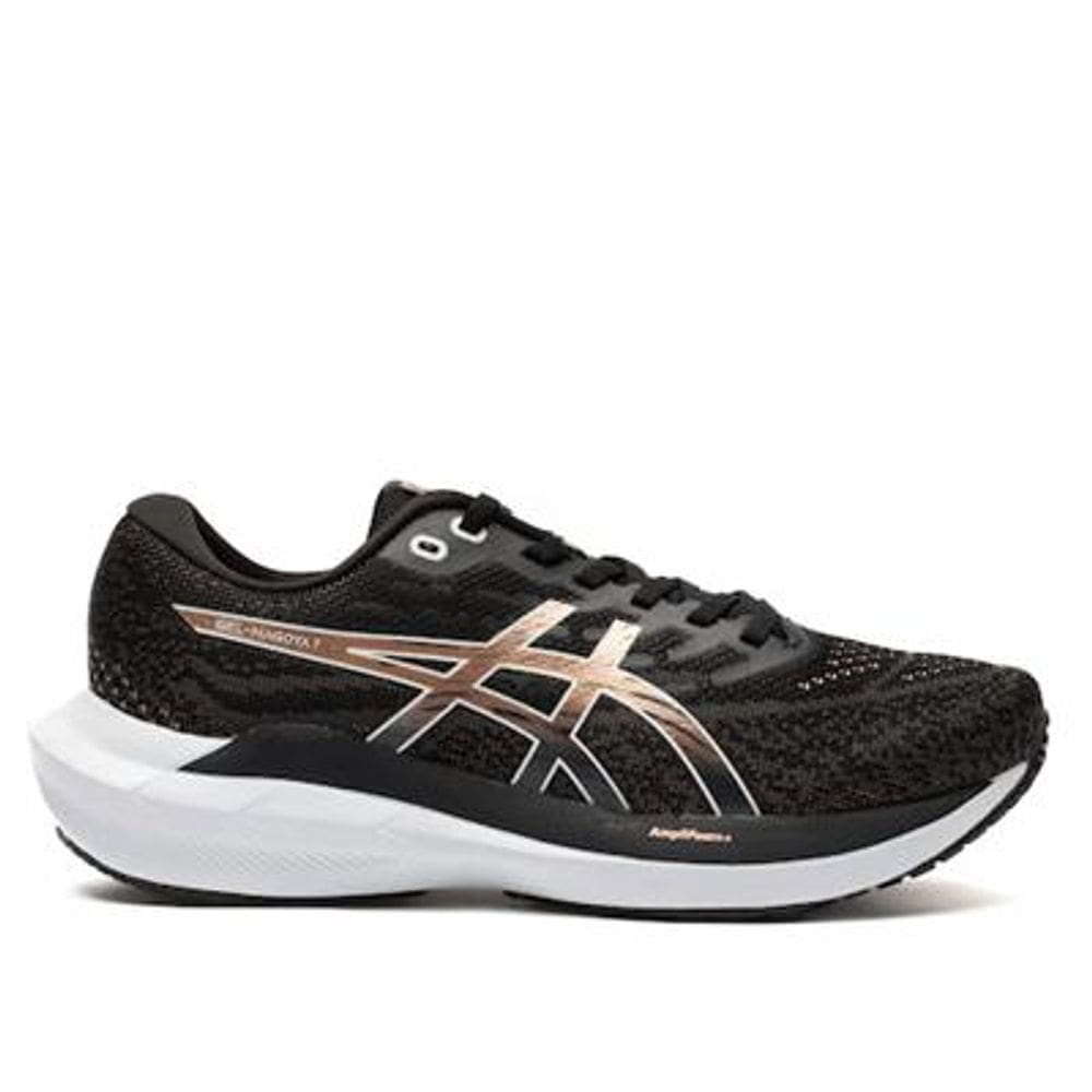 Tênis ASICS GEL-Nagoya 7 Feminino Preto/Rosa
