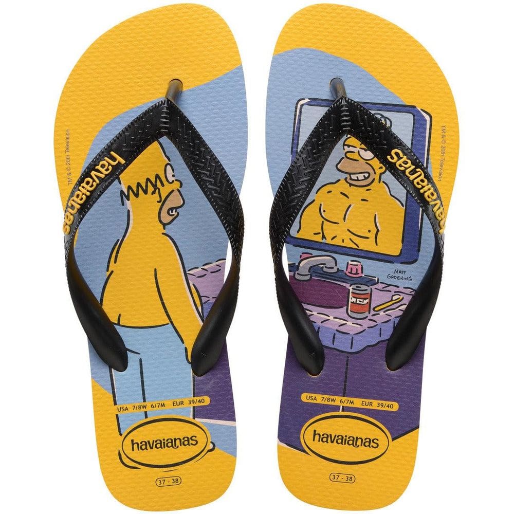 Chinelo Havaianas Simpsons Amarela