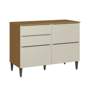Balcão para Cozinha Julia com 3 Portas 2 Gav Ideal para Cozinha Cor Atacama/areia - Aramóveis
