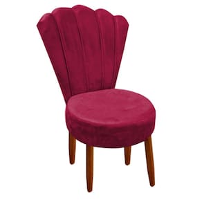 Conjunto 2 Cadeiras Estofadas Sala De Jantar Anna Suede Vermelho