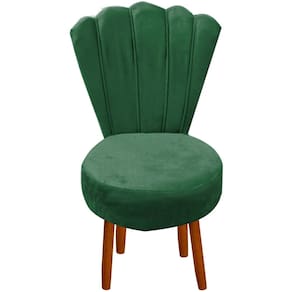 Conjunto 2 Cadeiras Estofadas Sala De Jantar Anna Suede Verde