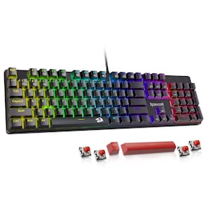 Teclado mecânico para jogos Redragon K671 RGB retroiluminado