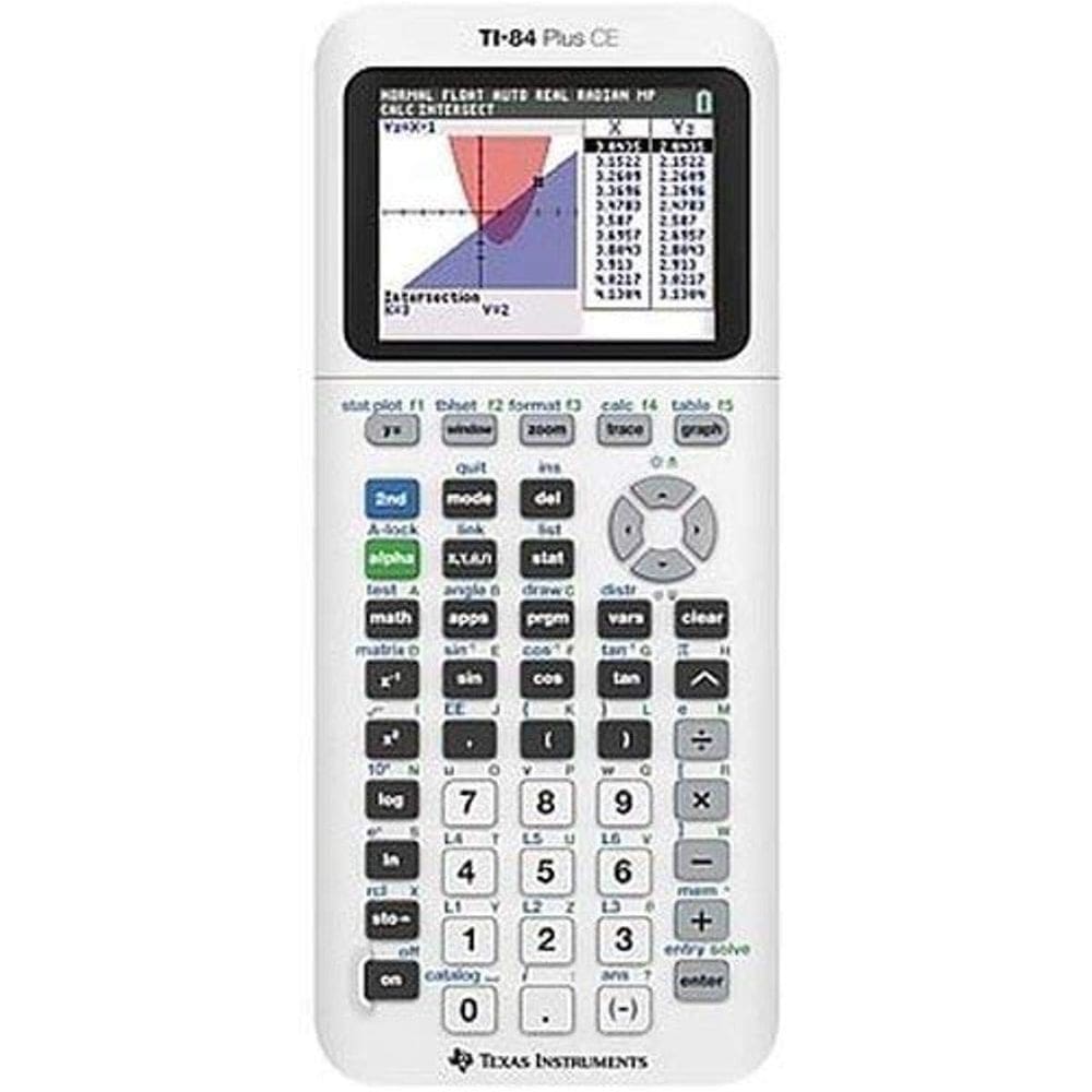 Calculadora gráfica Texas Instruments TI-84 Plus CE White