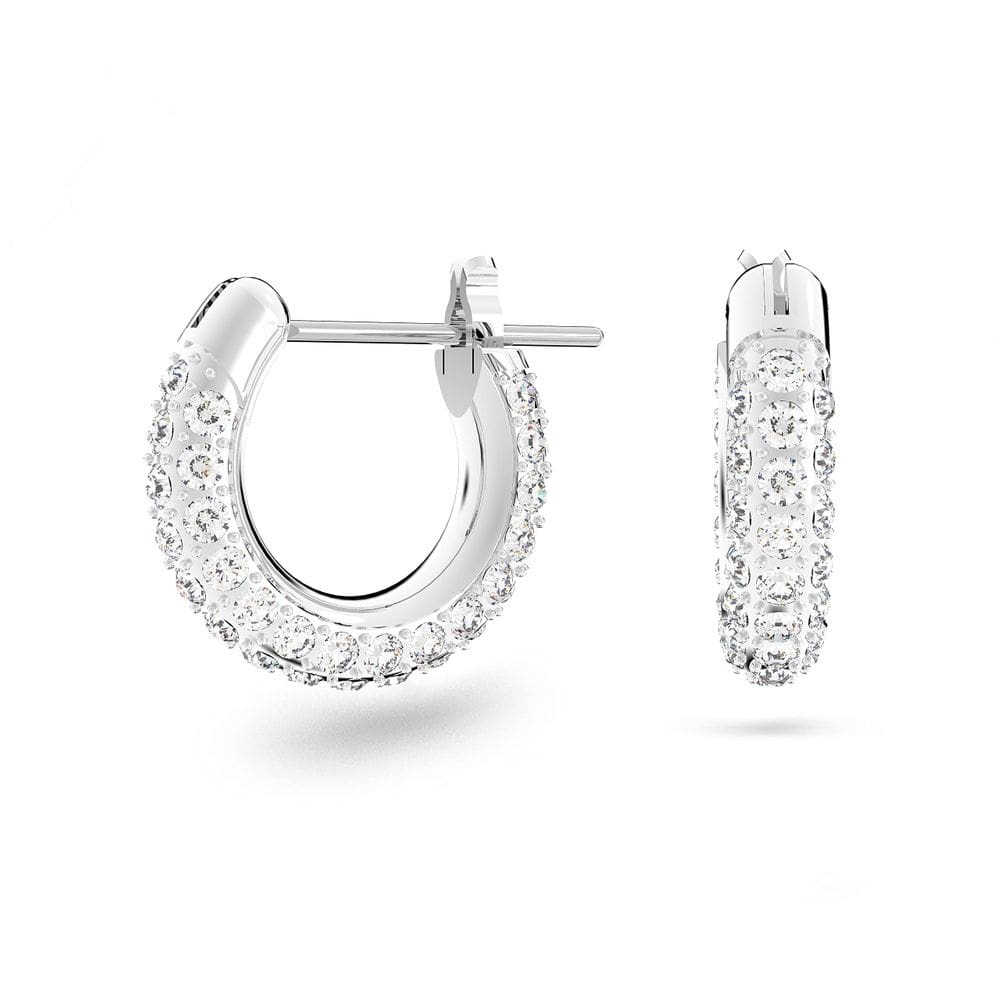 Brincos Swarovski Dextera Mini Hoop femininos com cristal Swarovski
