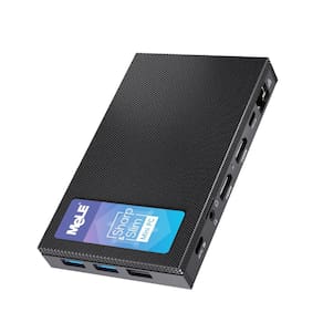 Mini PC MeLe Quieter 4C N100 de 12ª geração 8GB 128GB Ecrã 4K