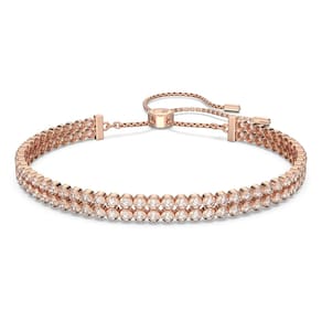 Pulseira Swarovski Matrix Tennis feminina com cristais transparentes