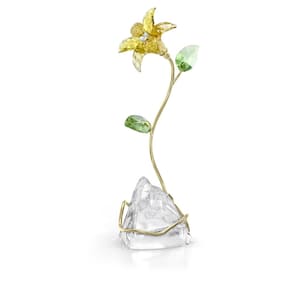 Estatueta Swarovski Florere Lily com cristais multicoloridos
