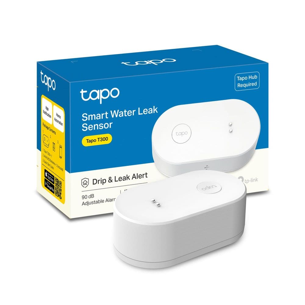 Detector de vazamento de água TP-Link Tapo T300 com Wi-Fi e alarme