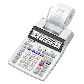 Calculadora de impressão Sharp SH-EL1750V com tela de 12 dígitos