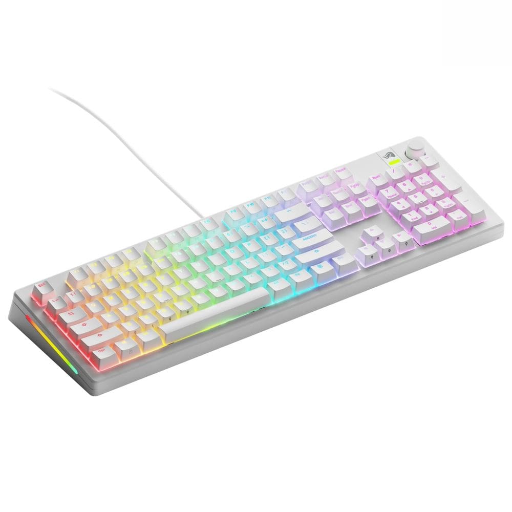 Teclado mecânico para jogos Glorious GMMK 3 em tamanho real branco