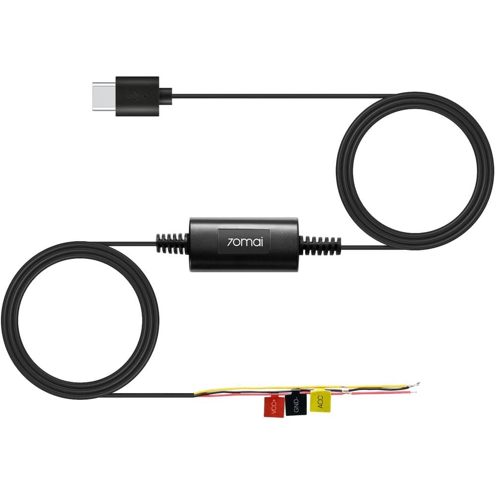 Kit Hardwire 70mai UP03 Tipo C de 10 pés 5V/2,4A para câmeras de painel