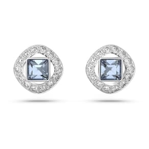 Brincos Swarovski Una Angelic Cool Blue Crystals