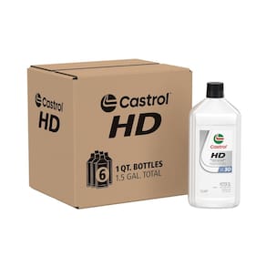 Óleo de motor Castrol HD-30, 1 litro (946 ml), pacote com 6