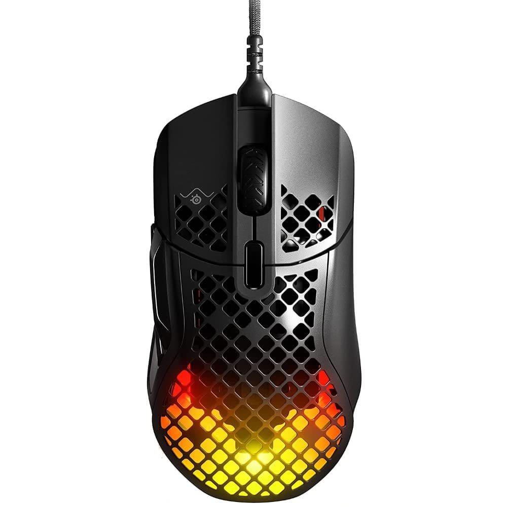 Mouse para jogos SteelSeries Aerox 5 Holey RGB 18K DPI à prova d`água