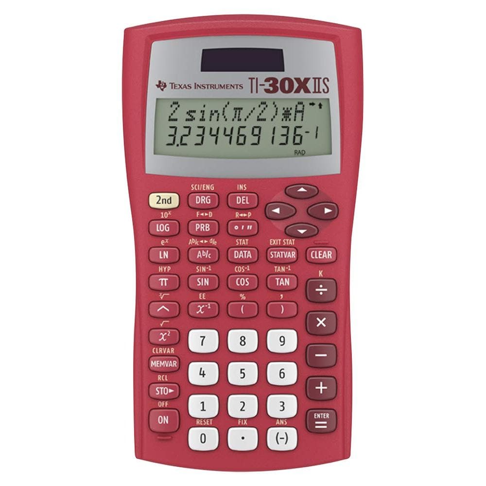 Calculadora científica Texas Instruments TI-30XIIS Vermelha