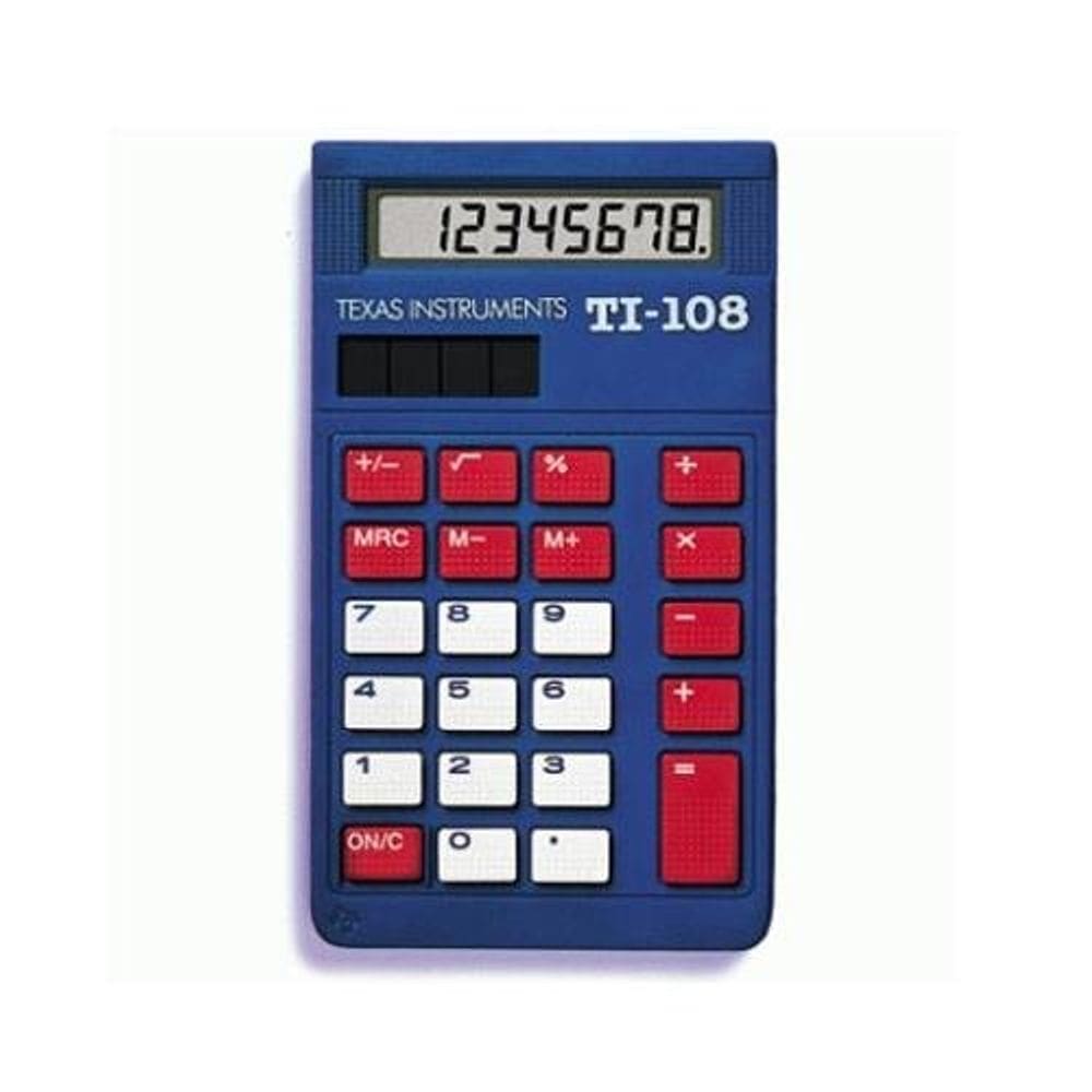 Calculadora Texas Instruments TI-108 LCD de 8 caracteres