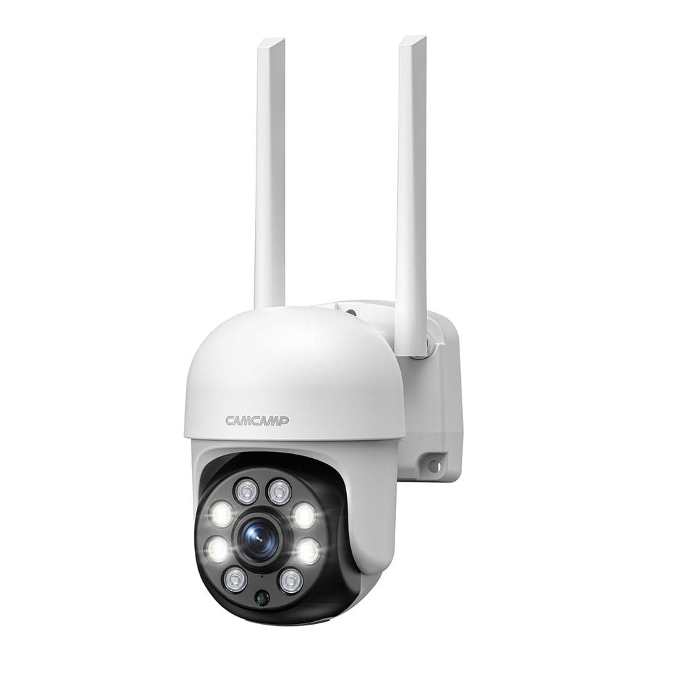 Câmera de segurança Camcamp 3MP com fio externa com monitor de 7"