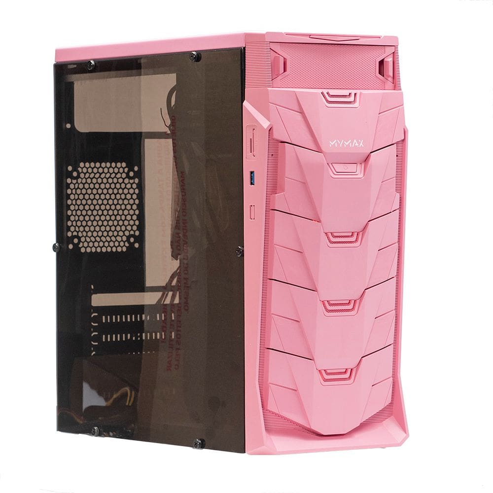 Gabinete Gamer Taurus USB 3.0 Rosa LED Vermelho MYMAX