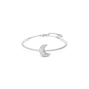 Pulseira Swarovski Sublima Rhodium com pedras de pavimento transparentes