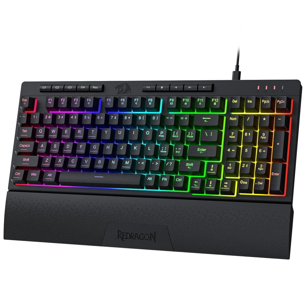 Teclado para jogos Redragon K515 Shiva RGB Membrane 98 teclas