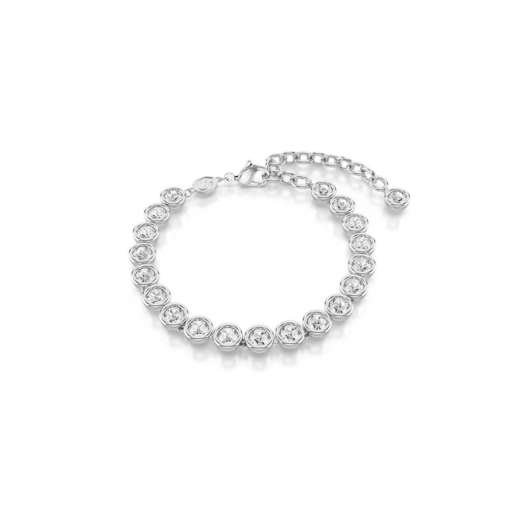 Pulseira de tênis Swarovski Imber com cristais transparentes