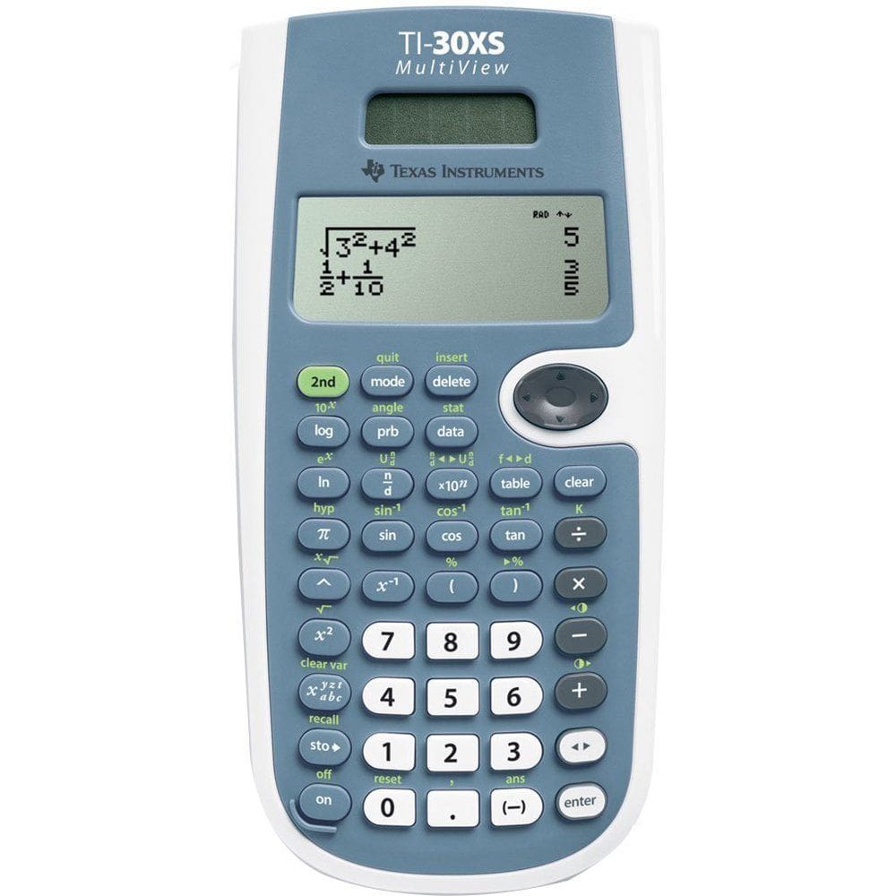 Calculadora científica Texas Instruments TI-30XS MultiView, pacote com 2
