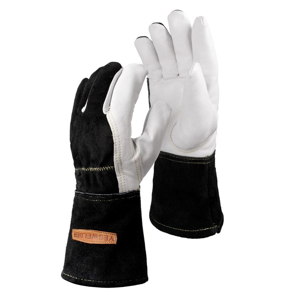 Luvas de soldagem YESWELDER Premium Goatskin TIG True-Fit-M