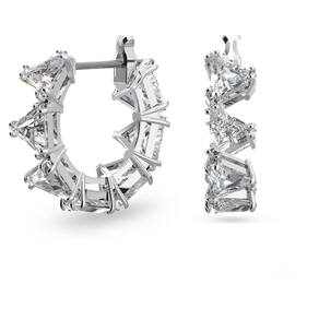 Brincos Swarovski Matrix Small Hoop com cristais transparentes