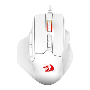 Mouse para jogos Redragon M806 Bullseye de 7 botões RGB com fio branco
