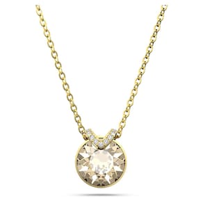 Colar Swarovski Bella V com pingente de cristal dourado