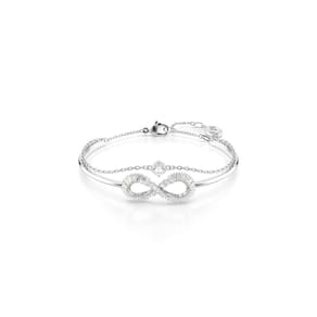 Pulseira Swarovski Hyperbola Infinity com cristais transparentes