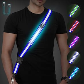 Cinto refletivo LED Sash Fitense 5 cores de luzes e 3 modos