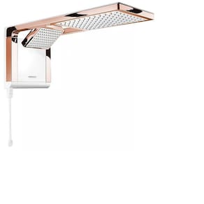 Ducha Acqua Duo Ultra Branca e Rose Gold 7.800W 220V - Lorenzetti