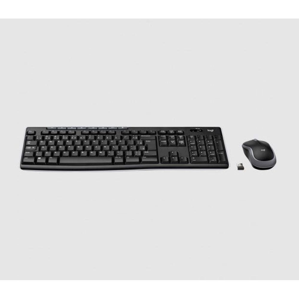 Kit Teclado e Mouse Logitech MK270 Wireless Preto