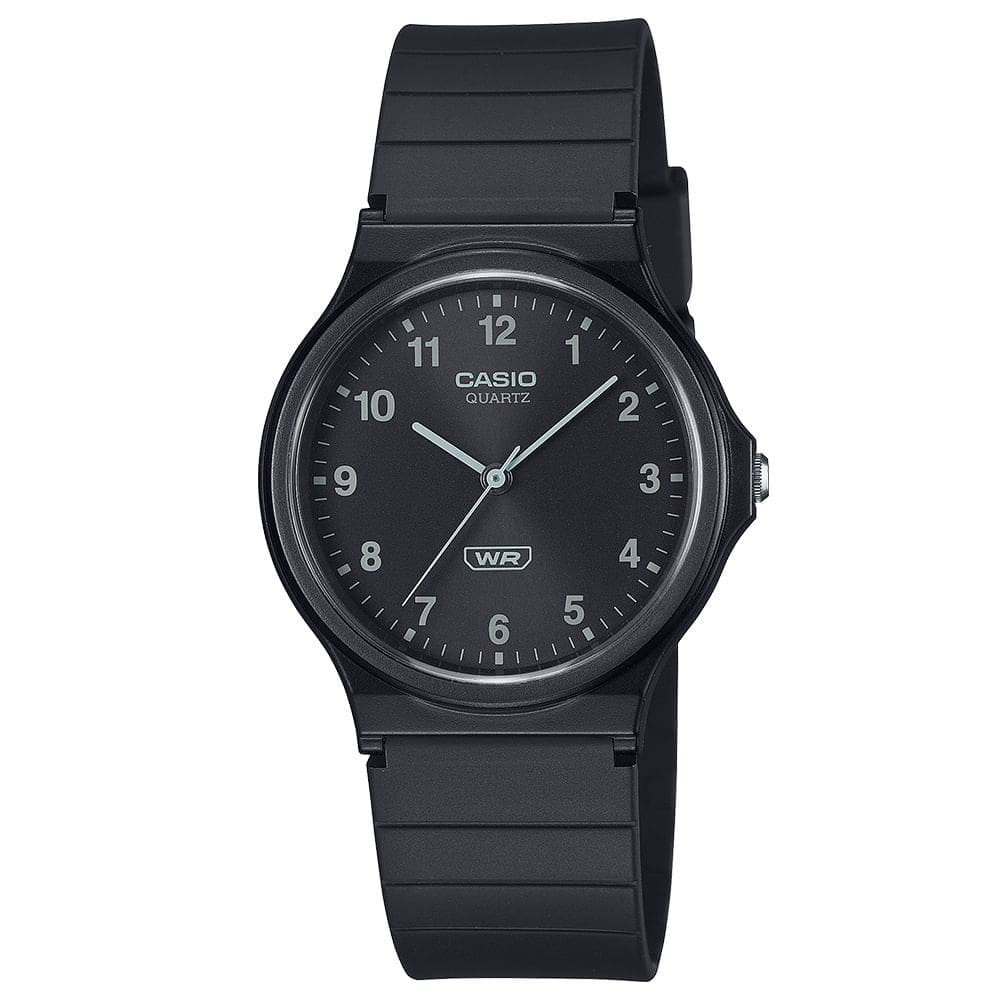 Relógio CASIO unissex analógico preto MQ-24B-1BDF