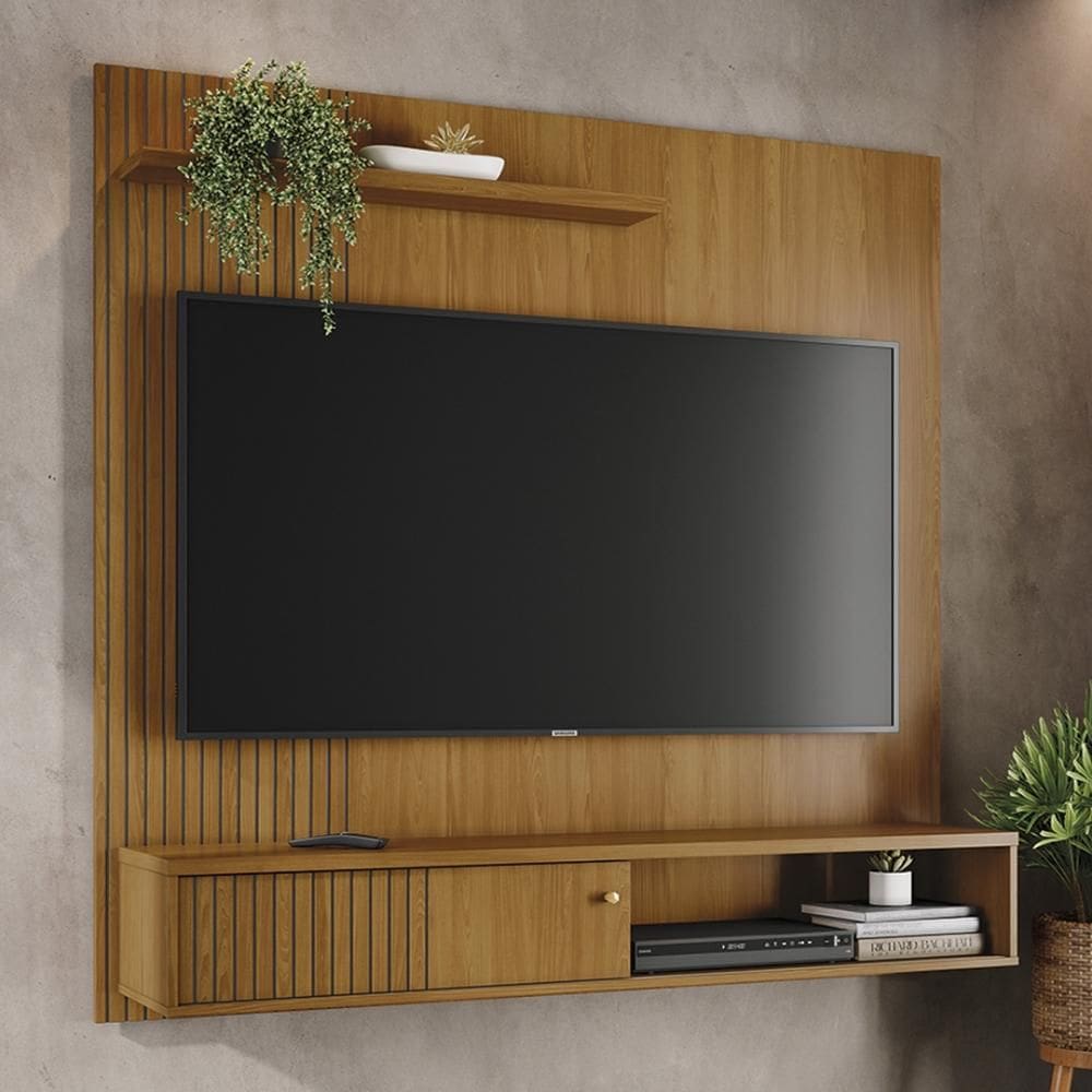 Painel Bancada Suspensa 1 Porta Tvs até 65 polegadas Aurora