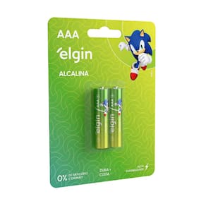 Pilha Alcalina Palito AAA Blister Com 02 Unidades Sonic