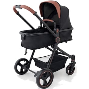 Carrinho de Bebe Galzerano Ivy Berço Passeio Moises Black