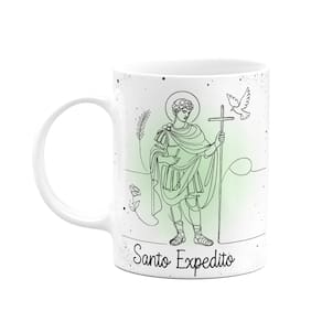 Caneca Religiosa Orações - Santo Expedito - 325ml