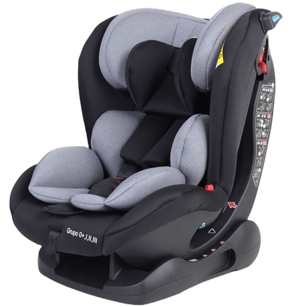 Cadeirinha de Carro Passear Baby Vita 0 a 36kg Preto com Cinza
