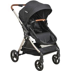 Carrinho de Bebe Berço Passeio Moises Kiddo Speedy Preto