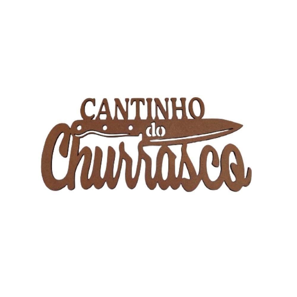 Cantinho Do Churrasco Em Mdf Natural [f031]
