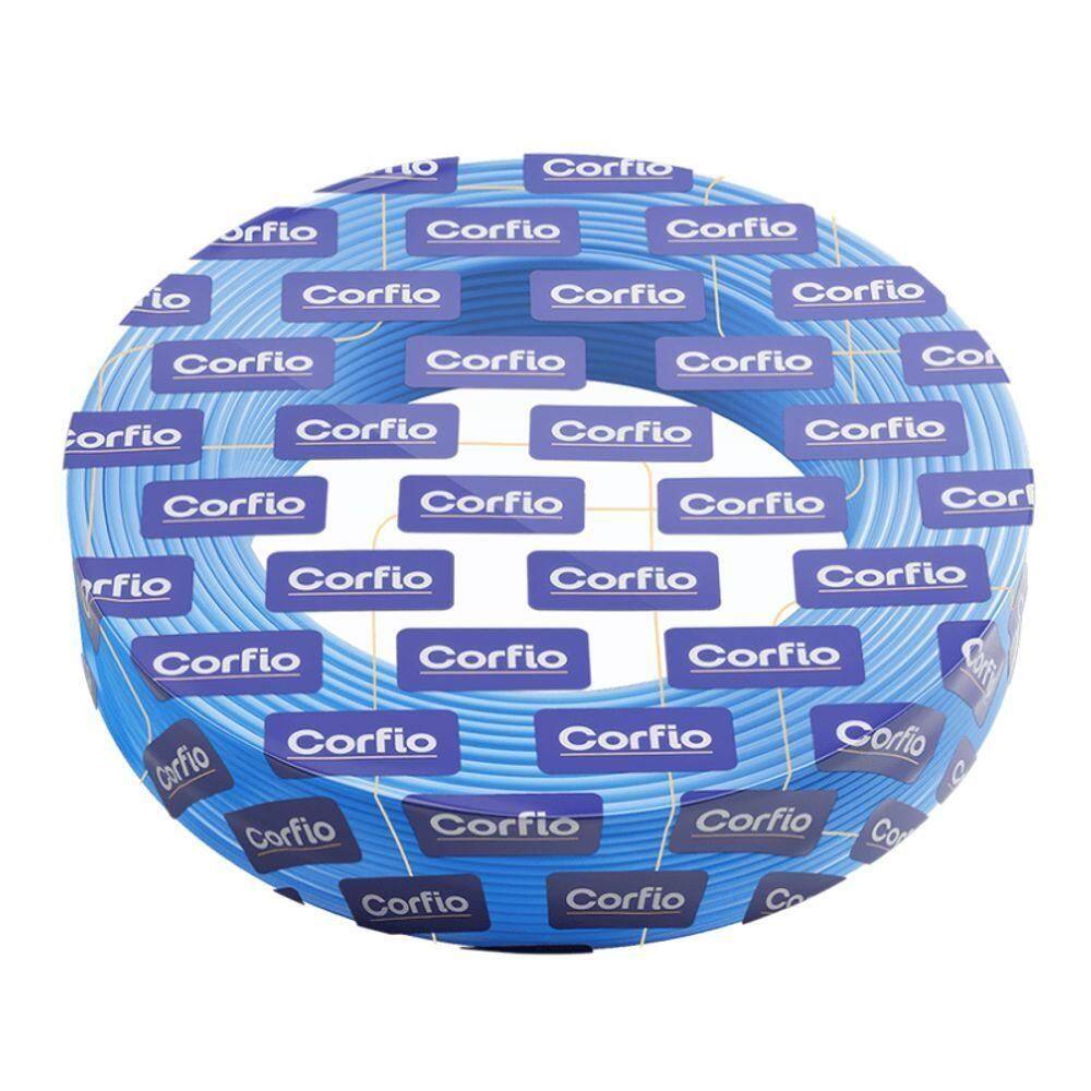 Rolo Com 100m De Cabo De Cobre 750v 6mm² Azul - Corfio