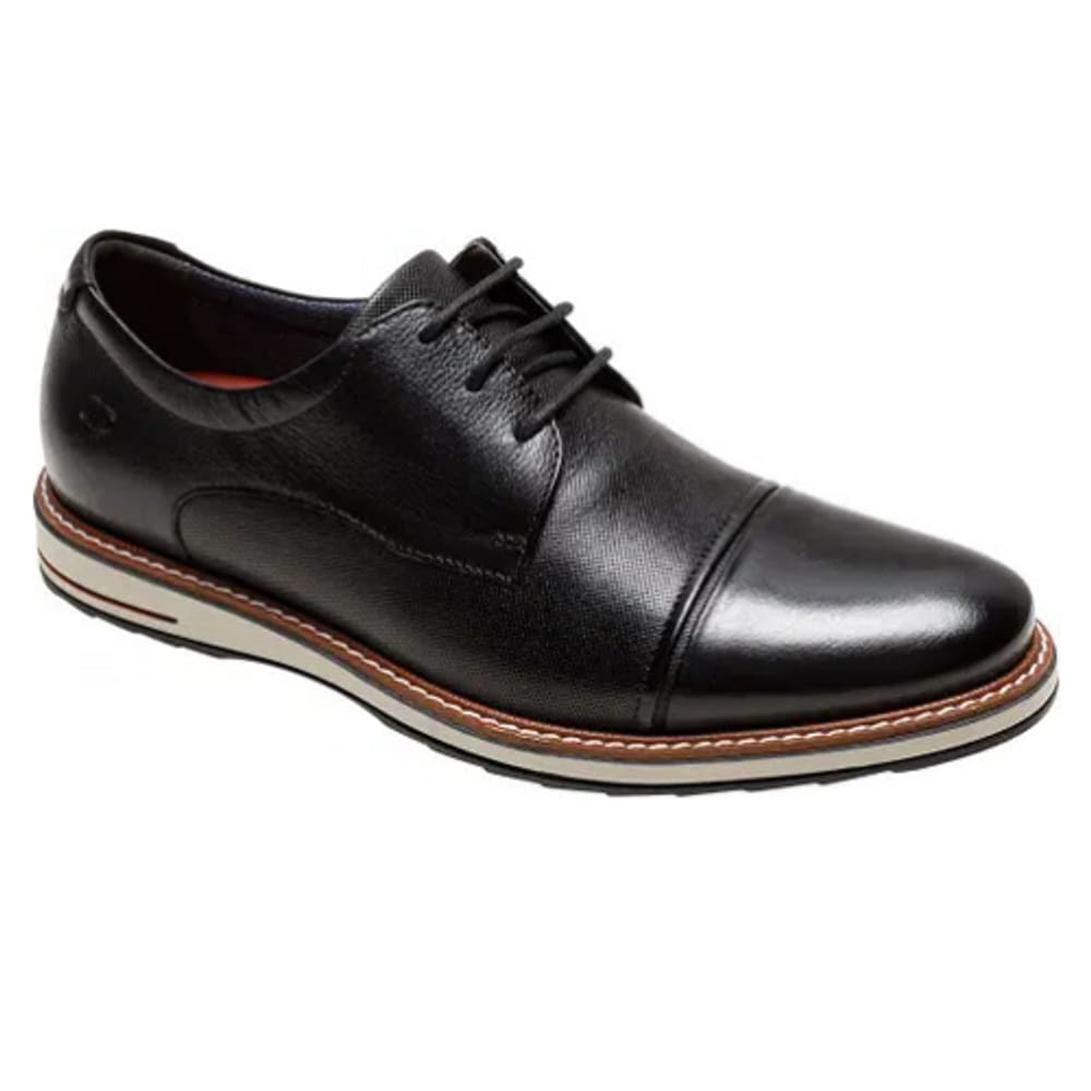 Sapato Masculino Democrata Oliver Cadarços Preto